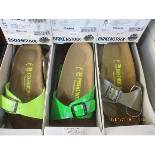 407 - 3 x Pairs of BIRKENSTOCK Shoes,  Made in Germany, Ladies, Sizes: 35, New in Box, Various Colours, To... 
