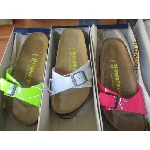 402 - 3 x Pairs of BIRKENSTOCK Shoes,  Made in Germany, Ladies, Sizes: 35, New in Box, Various Colours, To... 