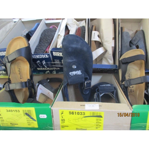 375 - 3 x Pairs of Betula & Birki's Shoes, Men's, Sizes: 45, Black Colour Summer Shoes & Other, New in Box... 