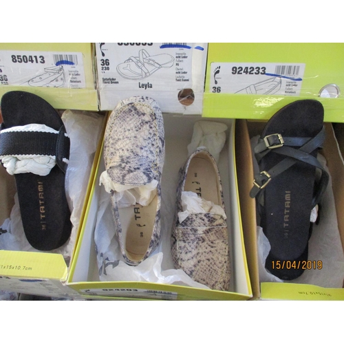 377 - 3 x Pairs of Tatami Shoes, Ladies, Sizes: 36, New in Box, Various Colours & Styles, Total RRP: €270