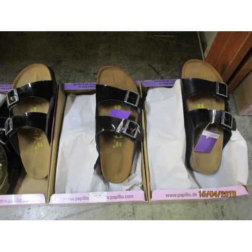 412 - 3 x Pairs of Papillio Shoes, Mens, Sizes: 43, New in Box, Black Colour/Same Style, Total RRP: €240