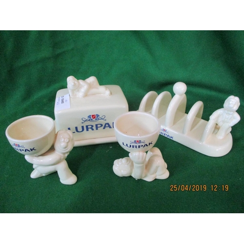 432 - Set of 4 x Lurpack Breakfast Set