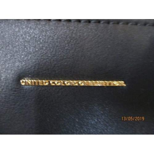 572 - Black Benetton Set: Ladies Handbag & Yellow Colour Wallet