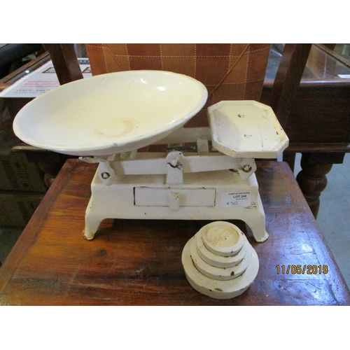 442 - Vintage Scales with Set of Weights