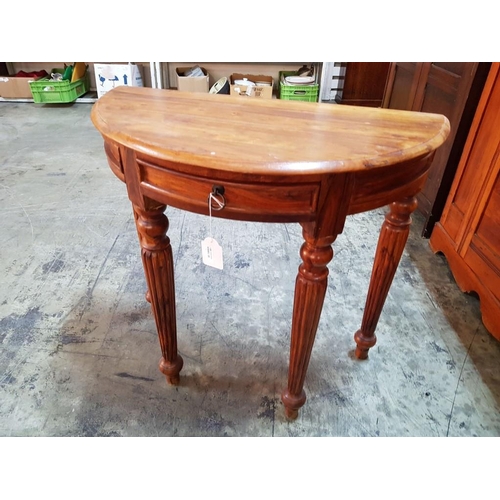 441 - Solid Wood Hall Table & Drawer