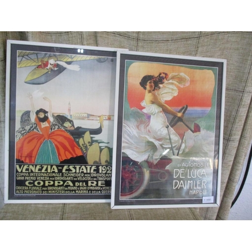 416 - Pair of Vintage Style Advertising Posters: Daimler and Venezia