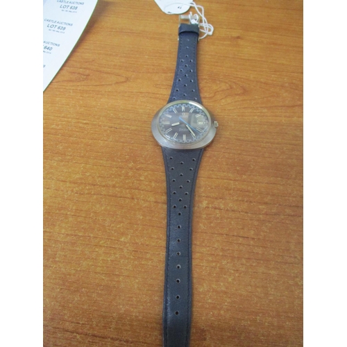 610 - Omega Geneve Dynamic (Automatic, Date, Blue Face and Strap) **Running**