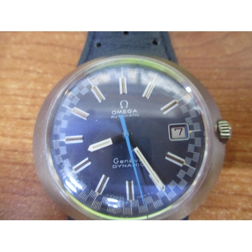 610 - Omega Geneve Dynamic (Automatic, Date, Blue Face and Strap) **Running**