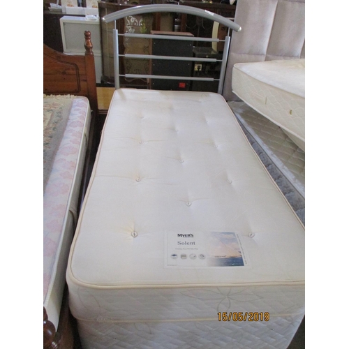 641 - Single Double Divan Bed with Mattress