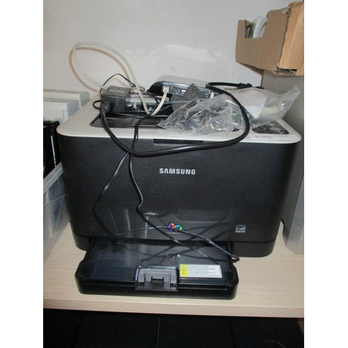 603 - Samsung CLP - 325 Colour Laser Printer together with 'Air' Router (2)