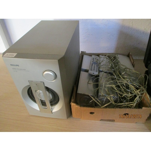 613 - Philips Home Cinema Surround System, (No Amplifier)