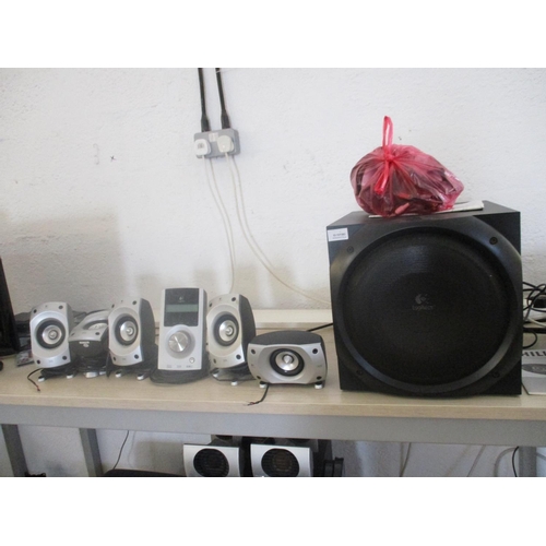 604 - Logitech Z-S500 Digital Speaker System and Woofer