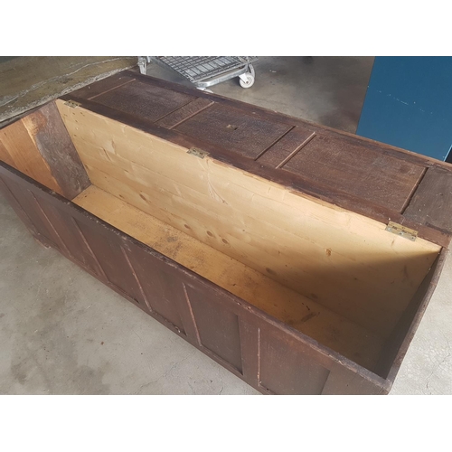 119 - Large Vintage Pine Blanket Box / Wooden Chest