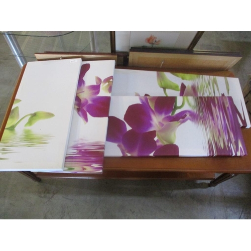 190 - Ikea Panel Picture of Flower (4 pcs)