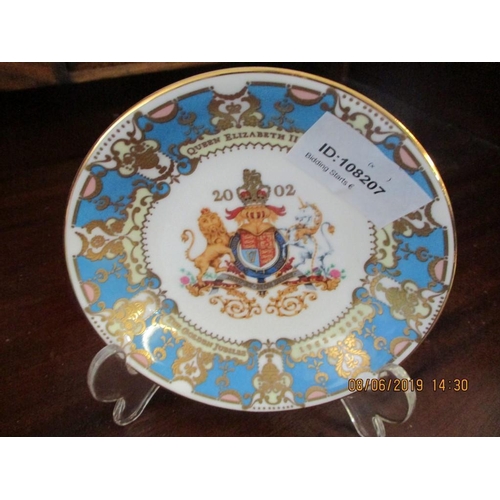 107 - 'God Save The Queen', Bone China Dish & Stand, Golden Jubilee in Gift Box