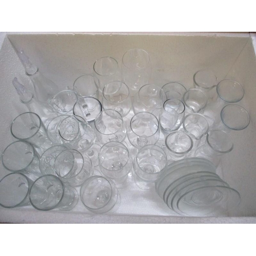 112 - Lage Box of Assorted Glassware