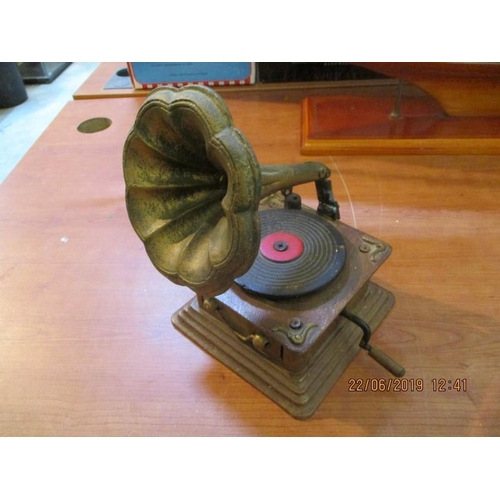 69 - Gramophone Metal Ornament