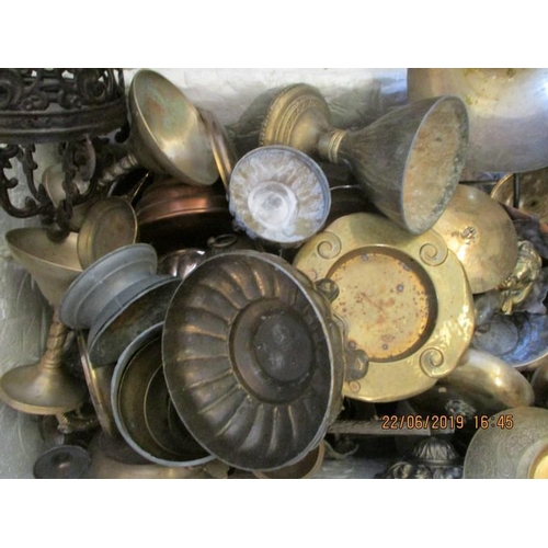 126 - Brass, Copper, White Metal Silver Plated Quantity of Assorted items inc Goblets Bowls and Others