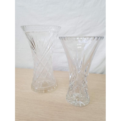 190 - 2 x Crystal Vases (2)