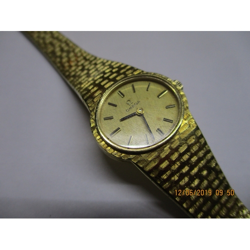 149 - Ladies 18ct Gold Omega Dress Watch, 17-Jewels, 42.5gr Gold & 4.6gr Mechanism