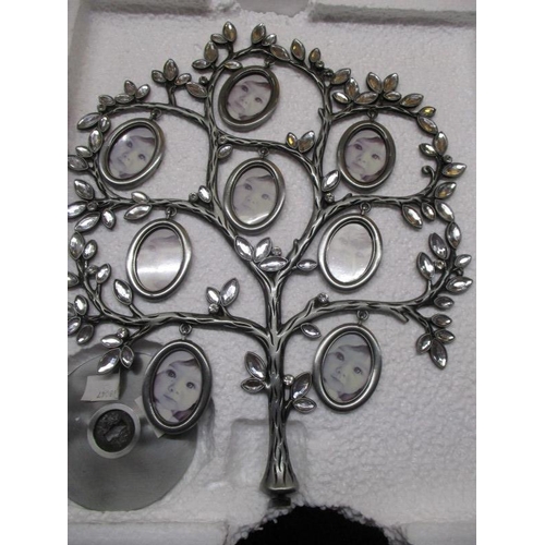 2413 - Family Tree Set of 3 x Modern Metal Photo Frames