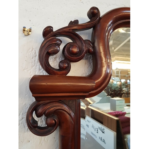 122 - Early Victorian Rococo Style Scottish Mahogany Chiffonier / Mirror Backed Sideboard with Shapely Bev... 