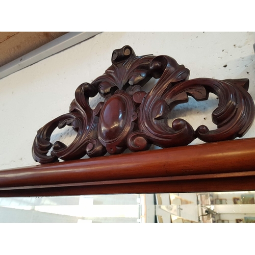 122 - Early Victorian Rococo Style Scottish Mahogany Chiffonier / Mirror Backed Sideboard with Shapely Bev... 