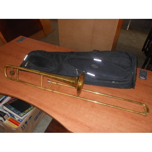 97 - Horton Brass Trombone with Soft Case