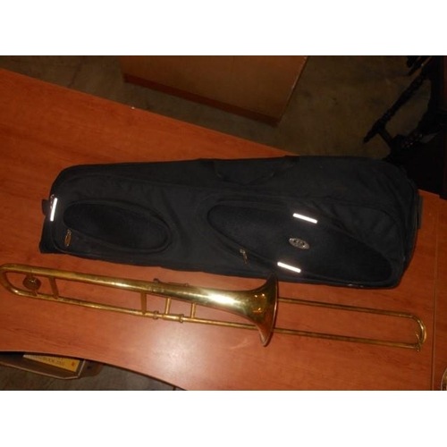 97 - Horton Brass Trombone with Soft Case