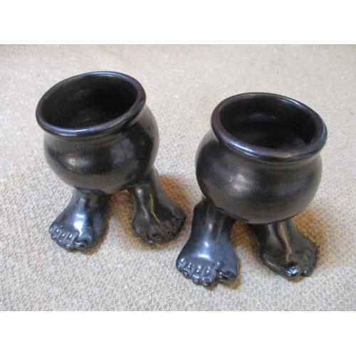 21 - Novelty 'Feet' Pair of Egg Holders