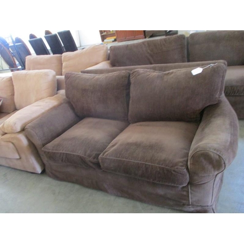 46 - Brown Sofa Set , 2-Seater & 3-Seater Sofa, * Must Go * Clearance *