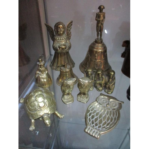 105 - Quantity of Brass Ornaments, Bells, Owls, etc.