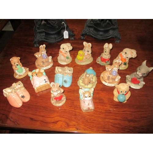 106 - A Collection of Pendelfin Rabbits & Other Ornaments