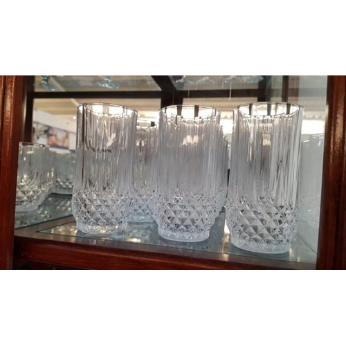 345 - Approx. 13 x Crystal Highball/ Gin & Tonic Glasses