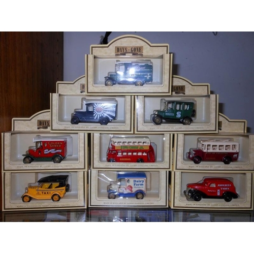 51 - 9 x 'Days Gone' Collectable Model Vans & Buses