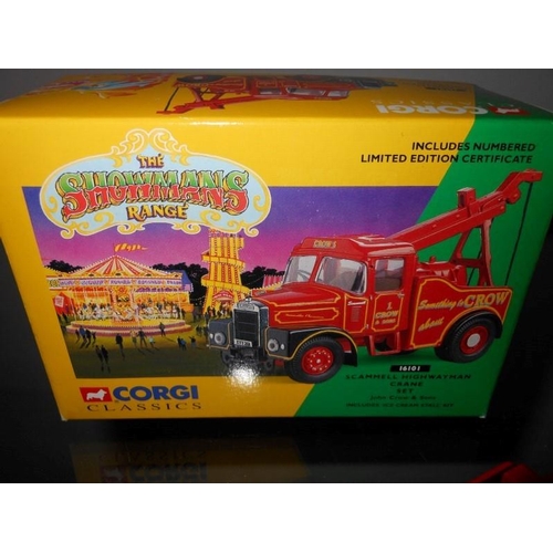 55 - Boxed Corgi Classics Showman Range Shammel Highwayman Model Crane, 'John Crow & Son', 1:50 Scale