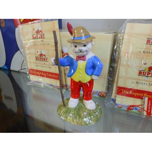 69 - Royal Doulton The Rupert Bear Collection , 'Algy Pug Looking Like Robin Hood' Character, Ornament, B... 