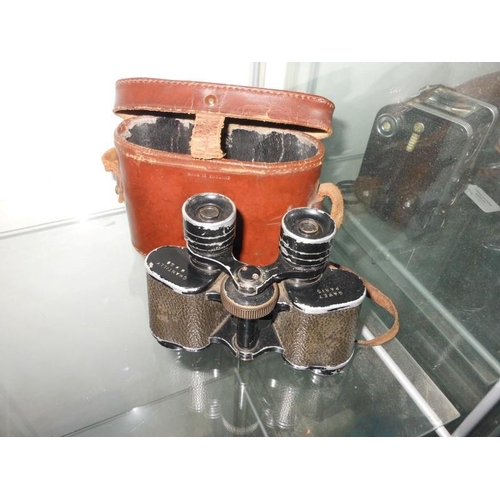 74 - Vintage Binoculars in Case, 8cm x 26cm