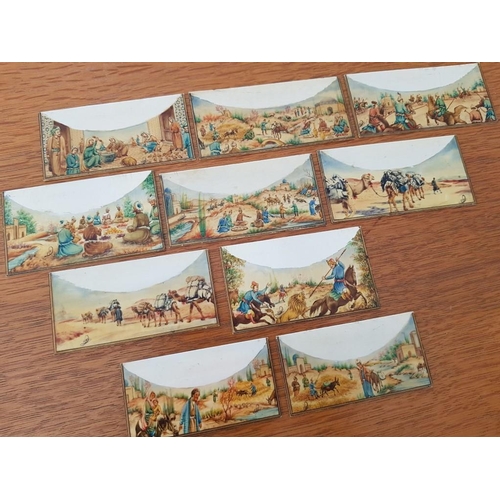 4108 - Δέκα Χειροποίητες Μινιατούρες σε Οστό από τον Περσικό Καλλιτέχνη Ali Sajjadi.

Collection of 10 x Ha... 