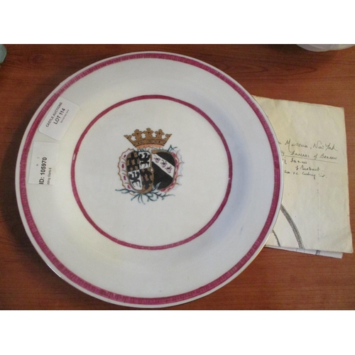 4114 - Reproduction of 18th Century Chinese Export Armorial Plate, Canton Region