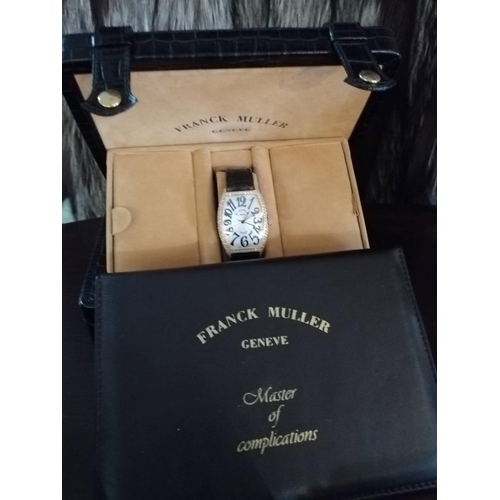 Franck Muller 18ct Gold and Diamond Sunset Ladies Wrist Watch