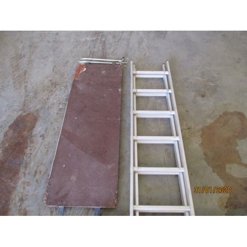 564 - Adjustable Ladder with Painting Platform