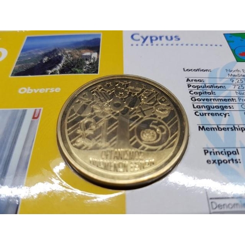 6164 - Cyprus 1995 One Pound Coin in Presentation Folder