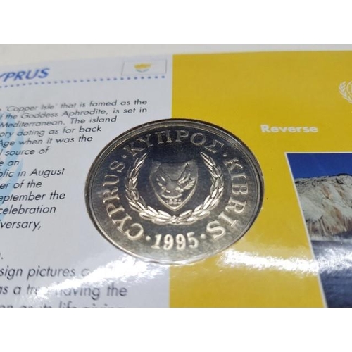 6164 - Cyprus 1995 One Pound Coin in Presentation Folder