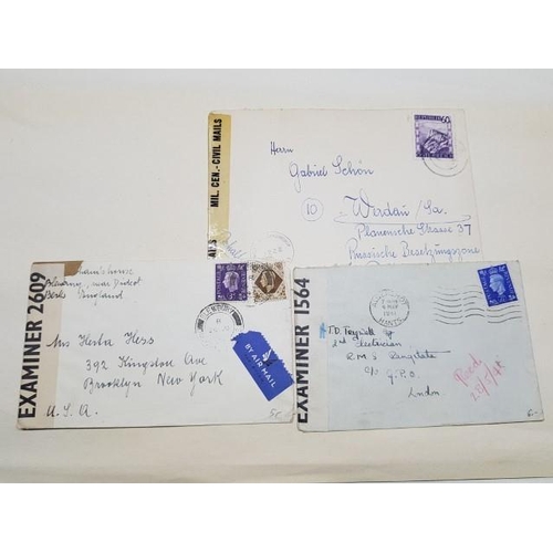 6009 - Collection of Europe WWII Censor Covers