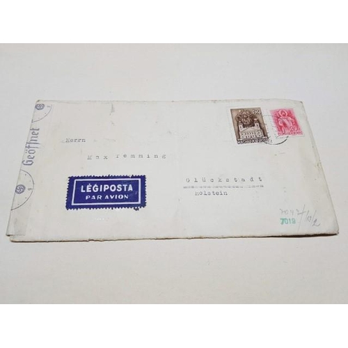 6008 - Third Reich WWII Censor Cover from Hungary to Germany