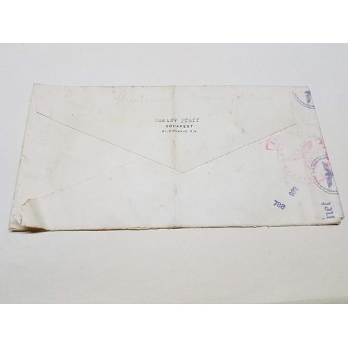 6008 - Third Reich WWII Censor Cover from Hungary to Germany