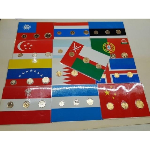 6122 - Collection of Flag / Coins Set (13pcs)