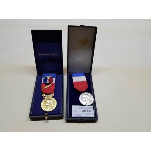 6113 - Lot of 2 French Medals