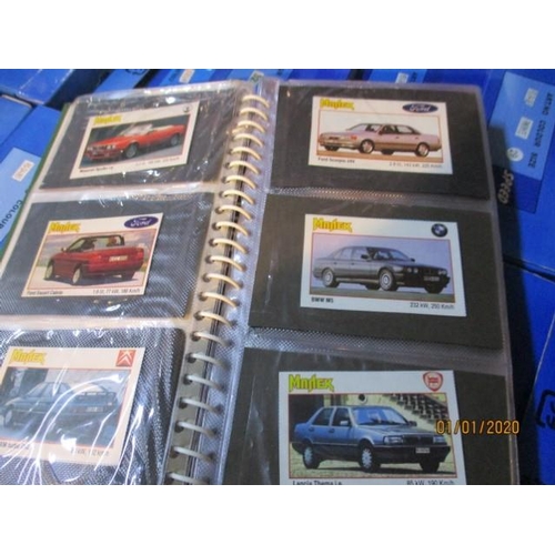 6054 - Album of Collectible Car Trading Cards